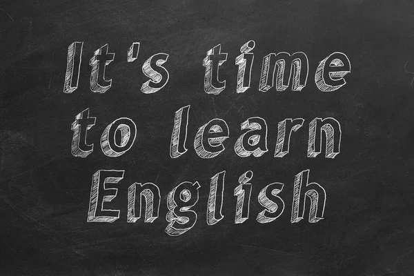 It's time to learn english — Stock Photo, Image