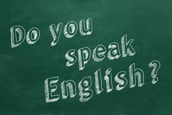 你会说英语吗？? — 图库照片
