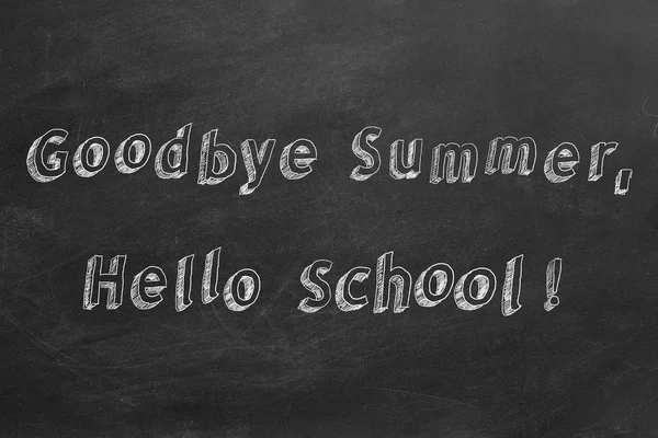 Adeus Summer, Hello School ! — Fotografia de Stock