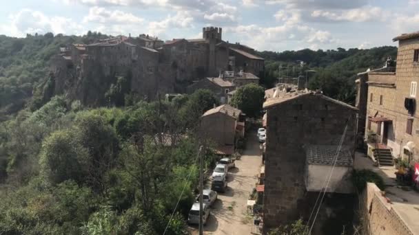 Calcata Talya Nın Kent Bölgesi Lazio Viterbo Eyaletinde Bulunan Roma — Stok video