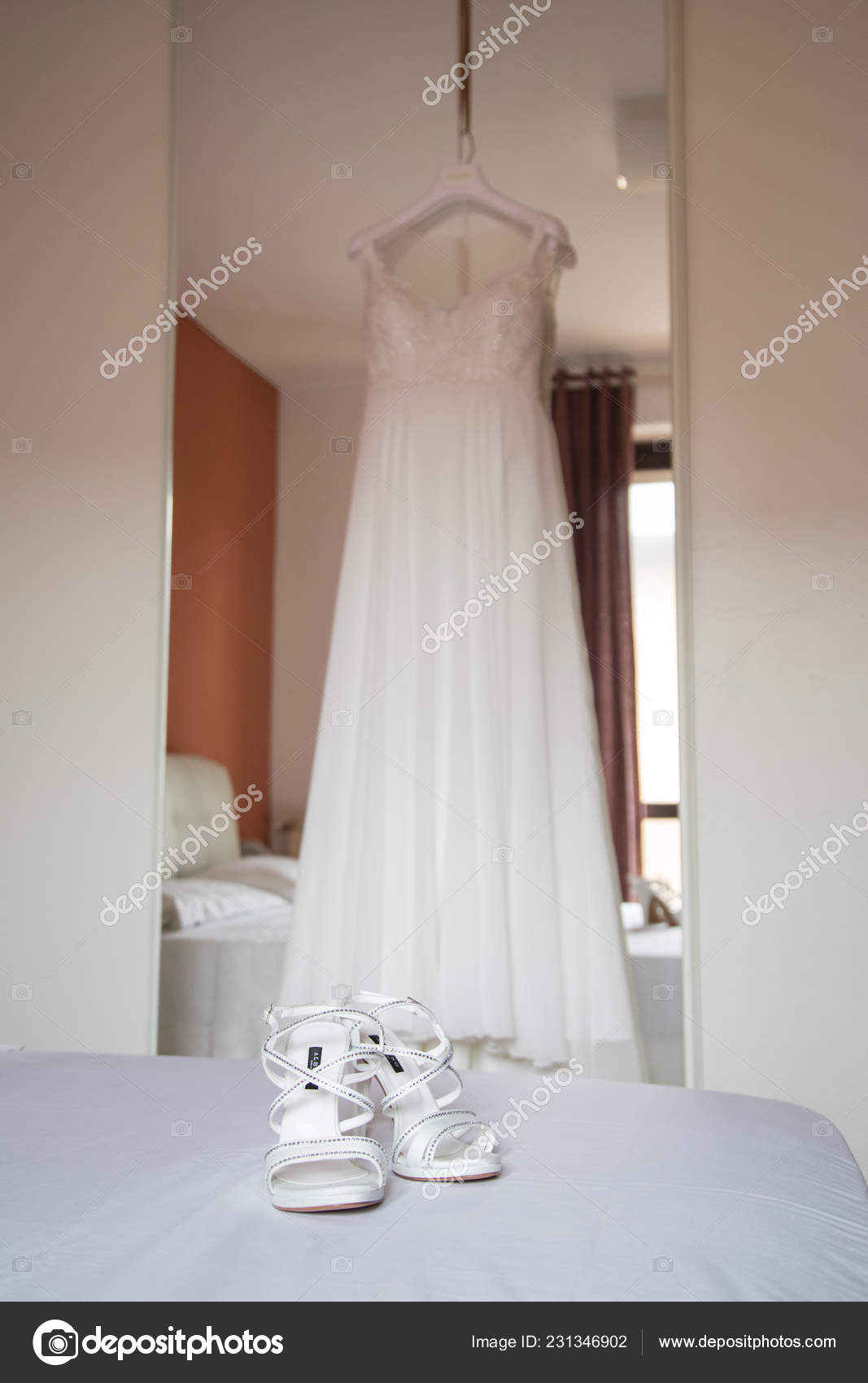 ivory shoes with white dress