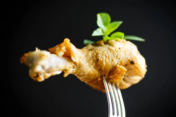 Gamba di pollo arrosto — Foto Stock