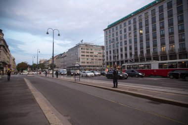 Viyana, Avusturya, 7 Eylül 2018.Cityscape sayısı bir Europes en güzel şehir-Viyana. Halk sokaklarda, kentsel yaşam Viyana. Avusturya