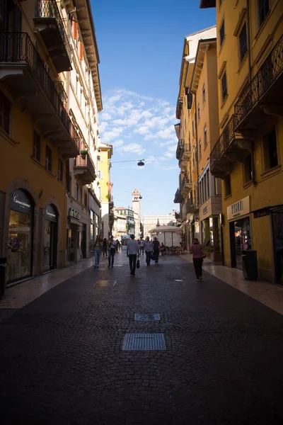 7 Eylül 2018. Verona, İtalya. Güzel Eski sokaklar Verona, İtalya.