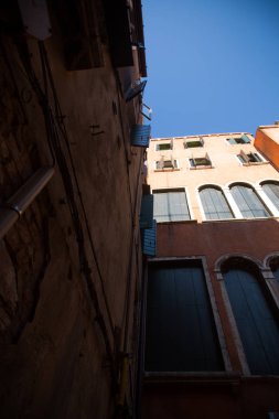 Venedik. İtalya. Eylül 8, 2018.Historic binalar İtalya Venedik şehir