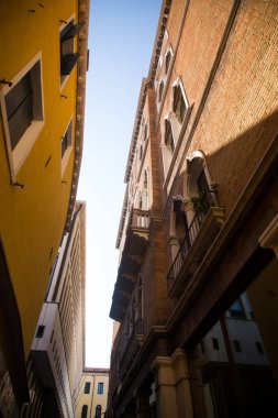 Venedik. İtalya. Eylül 8, 2018.Historic binalar İtalya Venedik şehir