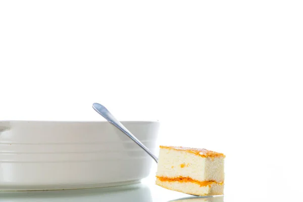 Caçarola de queijo cottage doce com recheio de abóbora — Fotografia de Stock