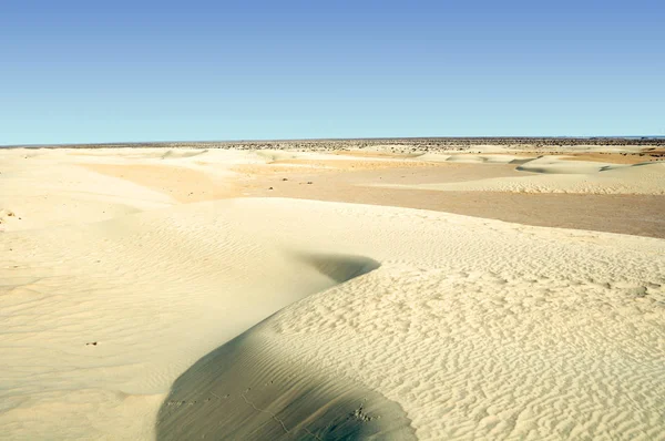 Zandige Duin Grote Sahara Woestijn Tunisie Afrika — Stockfoto