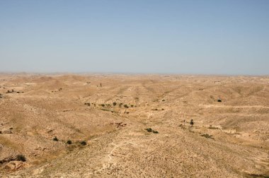 kumlu dune adlı büyük Sahra Çölü. Tunisie. Afrika