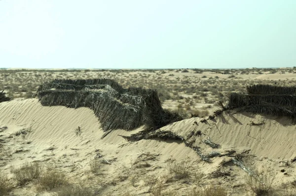 Zandige Duin Grote Sahara Woestijn Tunisie Afrika — Stockfoto