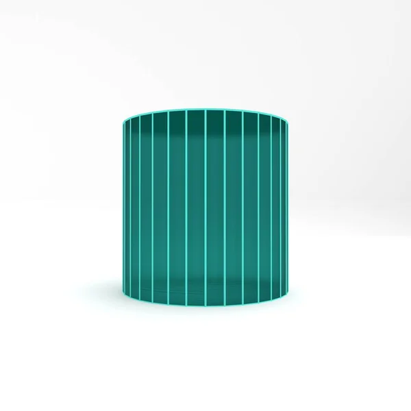 Simple Cylindre Objets Géométriques Rendu Illustration — Photo