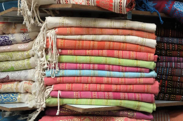 Traditional Eastern Shawls Old Shop — Stock Photo, Image