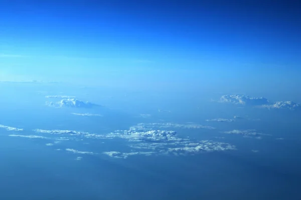 Hermosa Vista Nubes Blancas — Foto de Stock