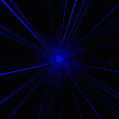 Siyah arka plan üzerinde Kaleydoskopik lazer ışıkları