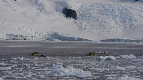 Tampilan gunung di Antartika — Stok Video