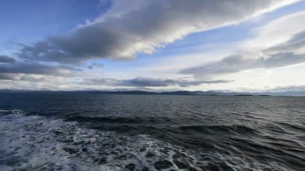 Vista del canal de Ushuaia Argentina — Vídeo de stock