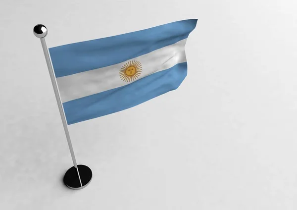 Bandera Argentina Escritorio —  Fotos de Stock