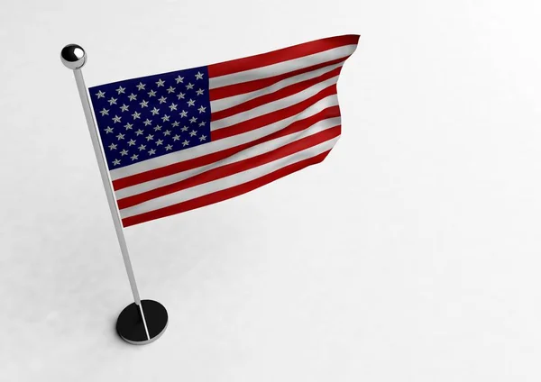 Flagge Der Usa Auf Dem Schreibtisch — Stockfoto