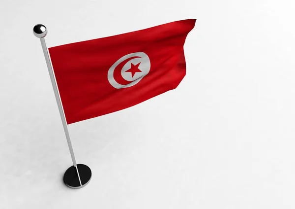 Flagga Tunisien Skrivbord — Stockfoto