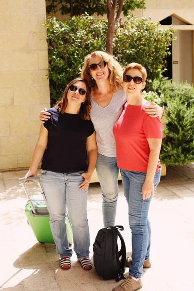 Tres Mujeres Felices Mediana Edad — Foto de Stock