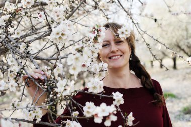 Doğal olgun kadın portresi.