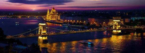 Budapest in evening — Stock Photo, Image