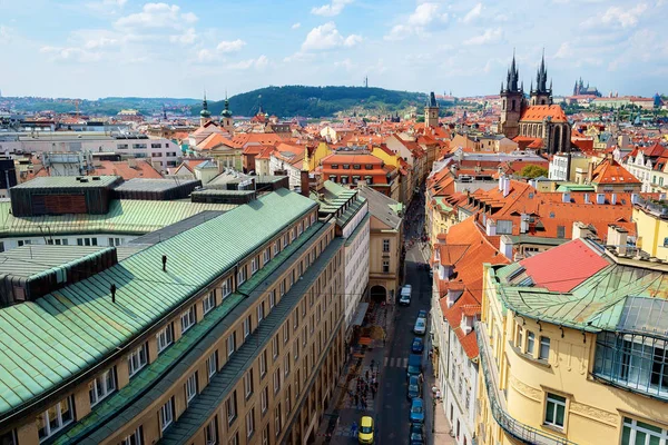 Calle Praga desde arriba — Foto de Stock