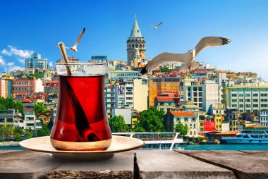 Çay ve Galata Kulesi