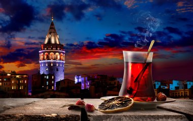 Tea and Tower clipart