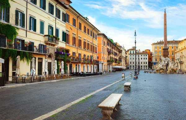 Piazza Navona Rómában — Stock Fotó