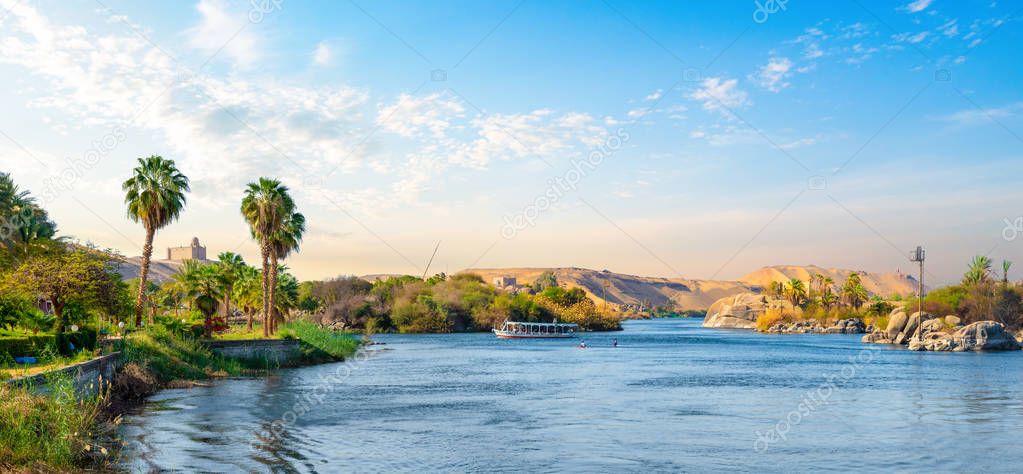 Panorama of Nile river