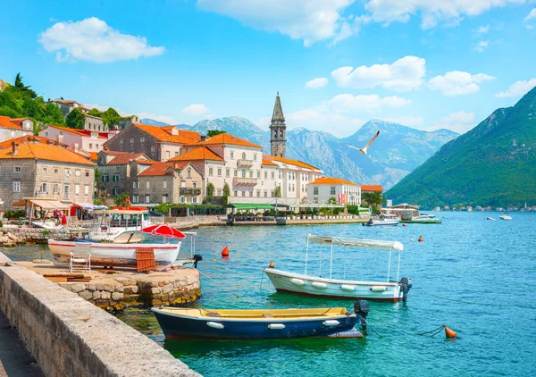 Történelmi város Perast — Stock Fotó