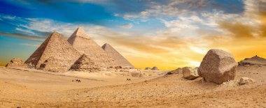 Egypt desert panorama clipart