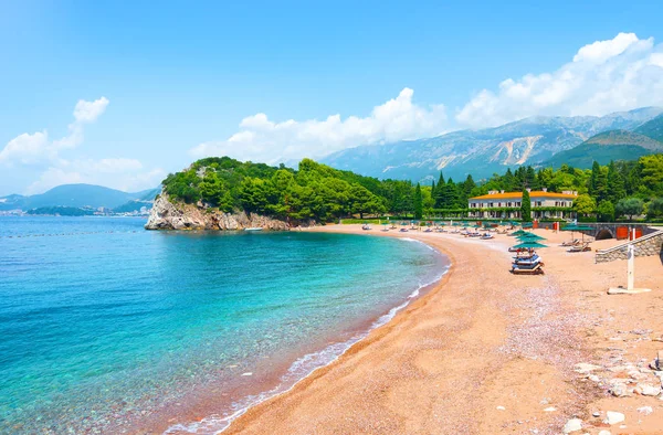 Milocer königinnen strand — Stockfoto