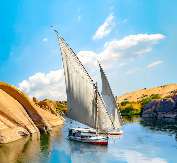 Felucca am Nil — Stockfoto