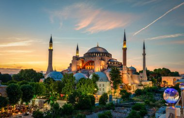 Gün batımında Ayasofya