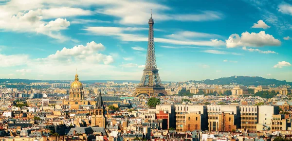 Vista de Paris e da torre — Fotografia de Stock