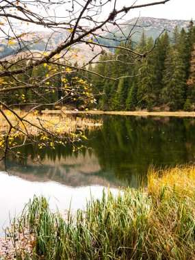 Düşük Tatras Dağları kuzeyde Slovakya'nın küçük tarn