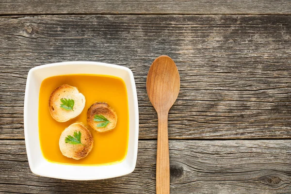 Sopa de abóbora hokkaido orgânica — Fotografia de Stock