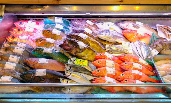 Naha Okinawa Japón Agosto 2018 Mercado Pescado Tomari Ciudad Naha —  Fotos de Stock