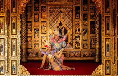 Sanat kültür Tayland dans maskeli khon edebiyat ramayana, maskeli, Tay klasik maymun Khon, Tayland