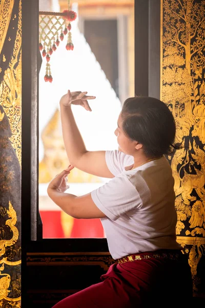 Kultura Sztuka Tajlandia Taniec Zamaskowany Khon Literaturze Ramajana Tajski Klasyczny — Zdjęcie stockowe