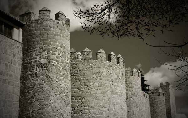 Towers of castle Avila