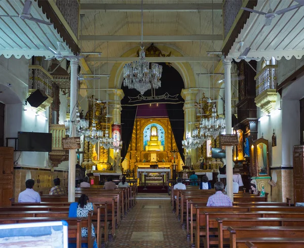 Inde Mars 2017 Eglise Notre Dame Immaculée Conception Panjim Une — Photo