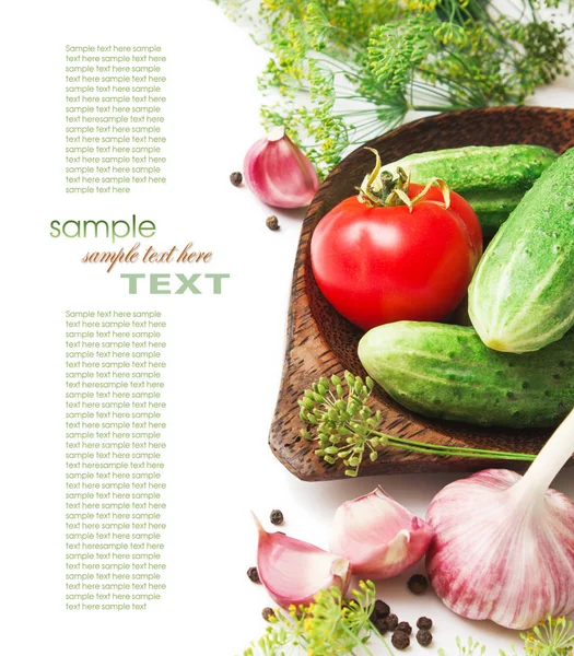 Beitsen Komkommers Specerijen Geïsoleerd Witte Achtergrond — Stockfoto