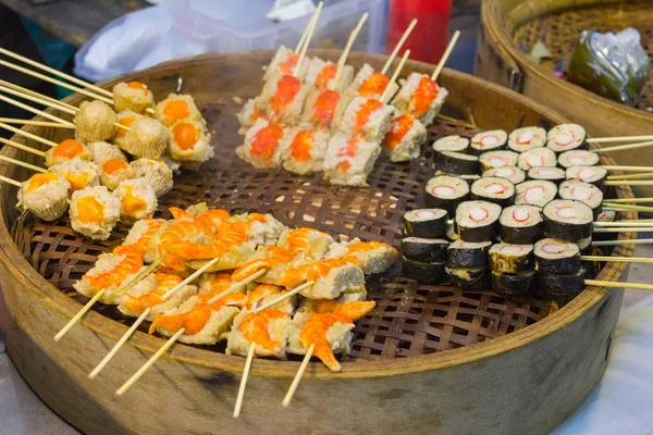 Nationalgericht Das Vielen Anderen Südostasiatischen Ländern Beliebt Ist Ist Gegrilltes — Stockfoto