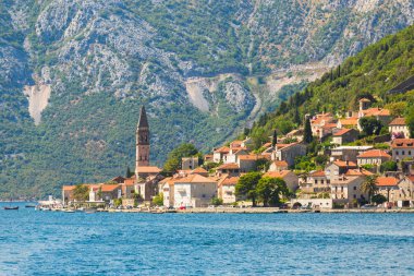Perast kasabada Körfezi Kotor, Karadağ