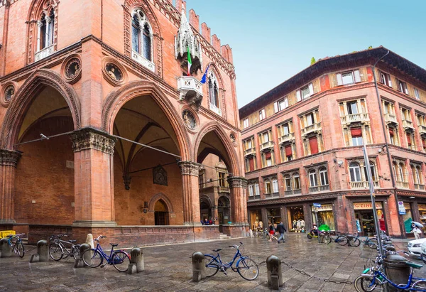 Bologna Italië Juni 2014 Algemeen Beeld Van Binnenstad Straten — Stockfoto