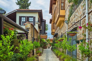 Türkiye. 17 Mayıs 2017. Eski Antalya'nın eski sokaklarında