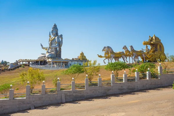 Murudeshwar Hindistan Mart 2017 Heykel Lord Shiva Umman Denizi Bakan — Stok fotoğraf